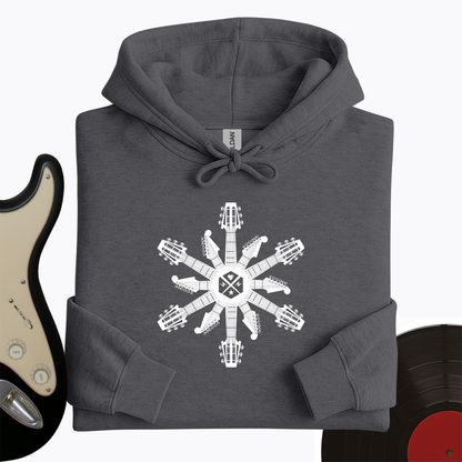 Guitar Snowflake Hoodie