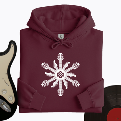 Guitar Snowflake Hoodie