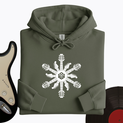 Guitar Snowflake Hoodie