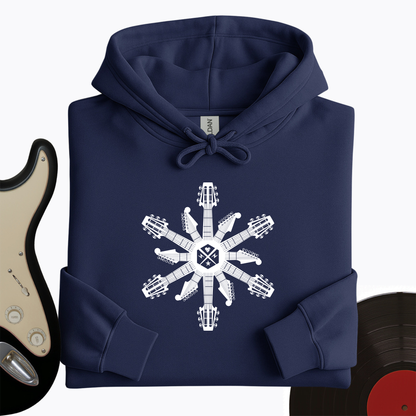 Guitar Snowflake Hoodie