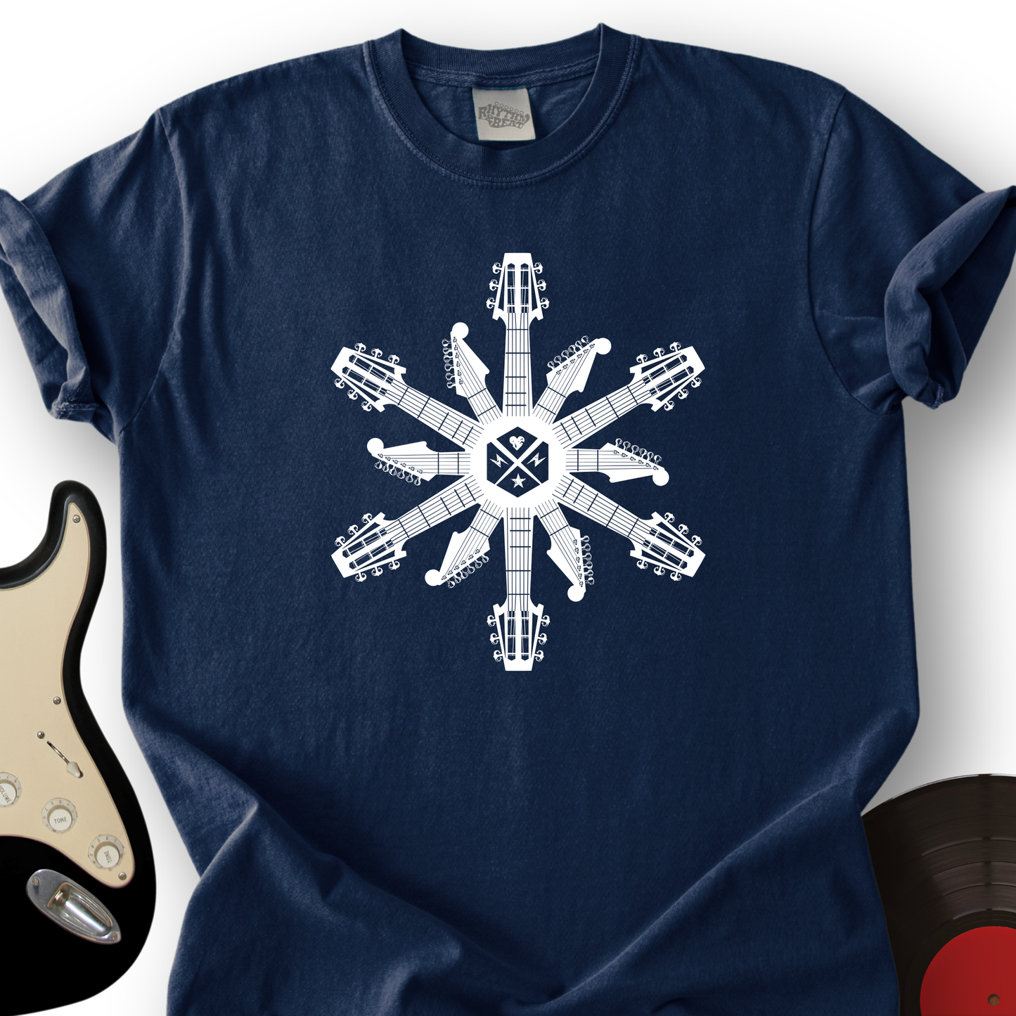 Guitar Snowflake T-Shirt