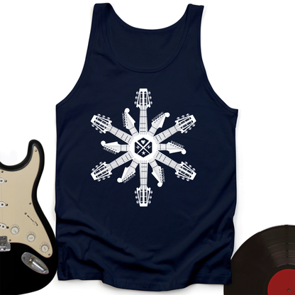 Guitar Snowflake Tank Top