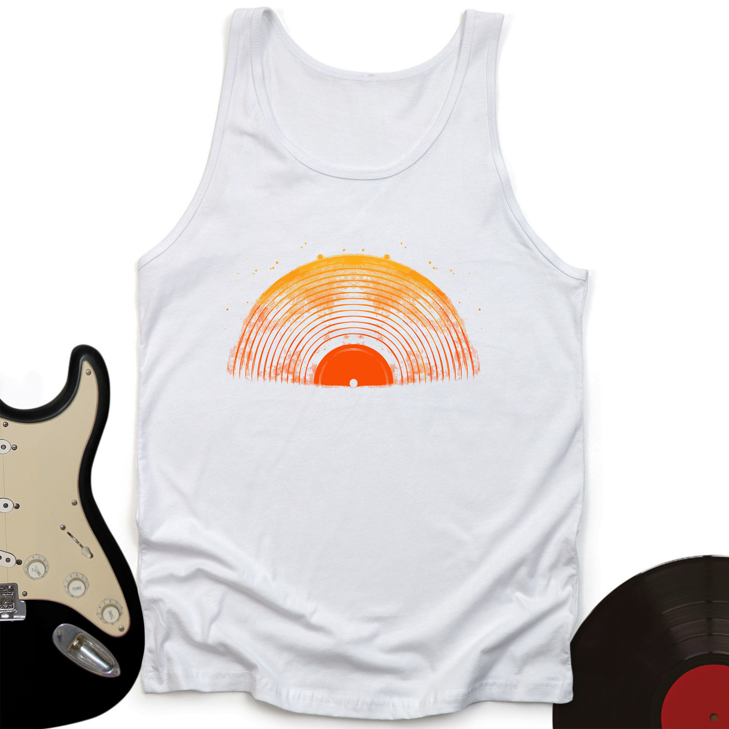 Half Record Tank Top