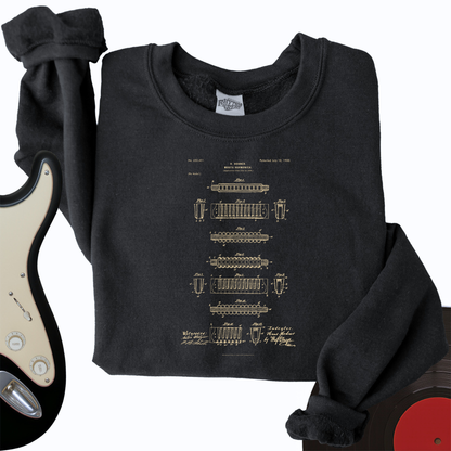 Harmonica Patent Crewneck