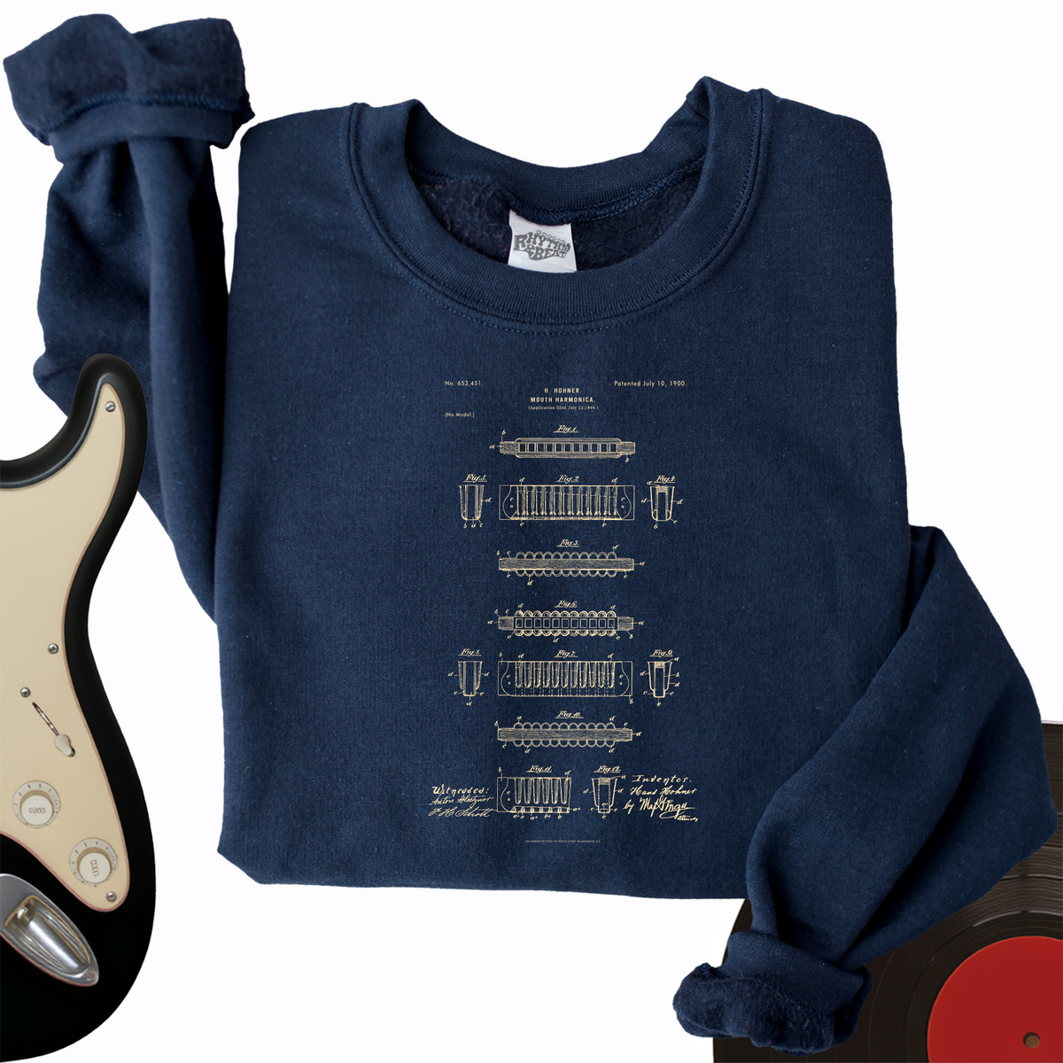 Harmonica Patent Crewneck
