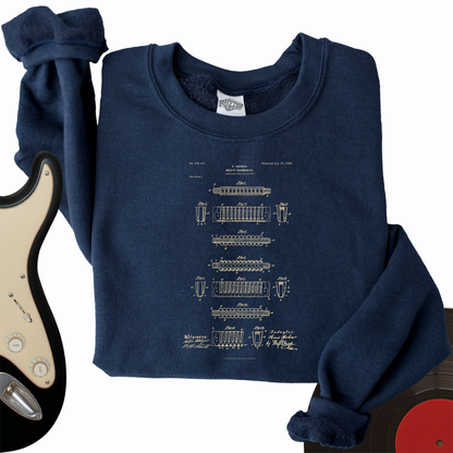 Harmonica Patent Crewneck