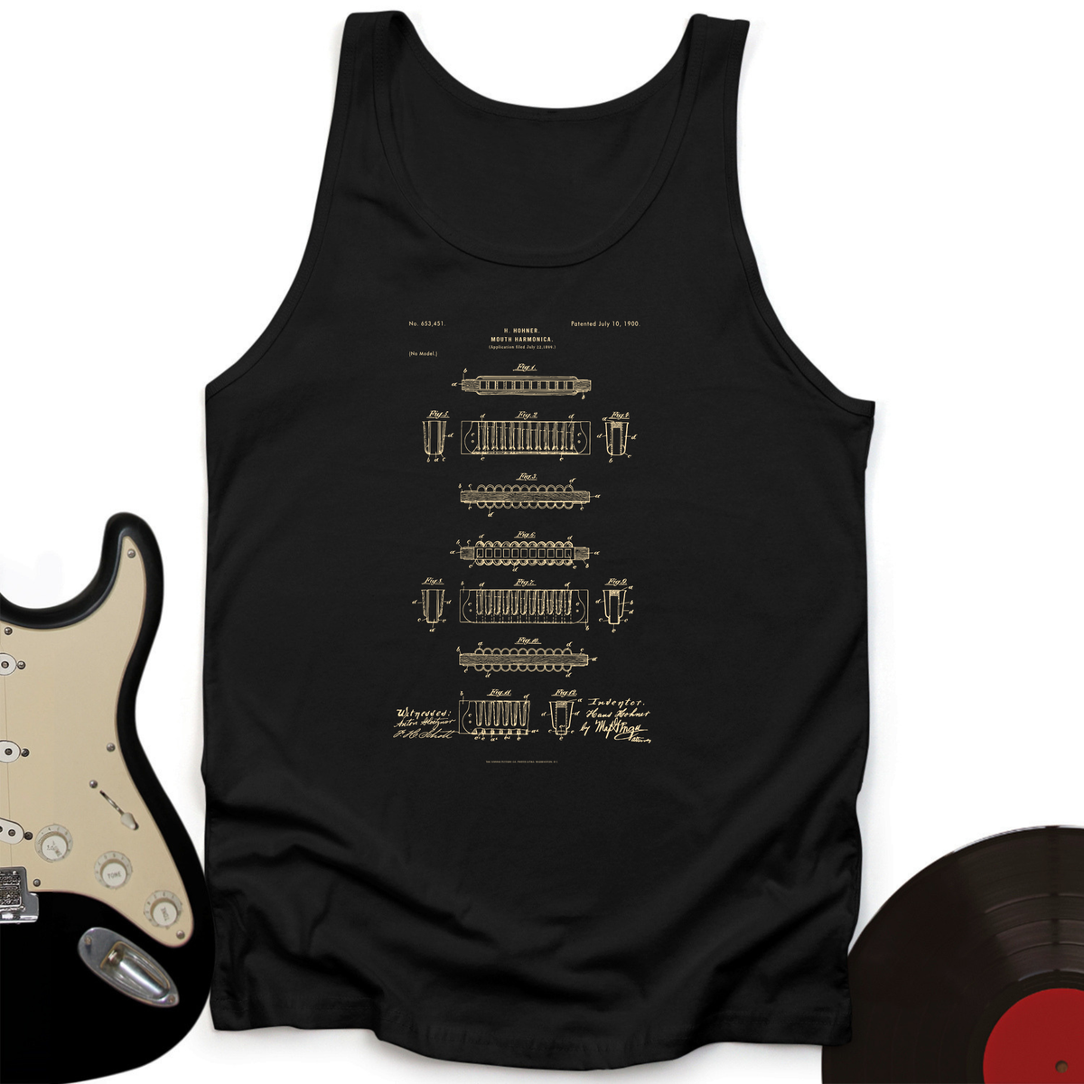 Harmonica Patent Tank Top