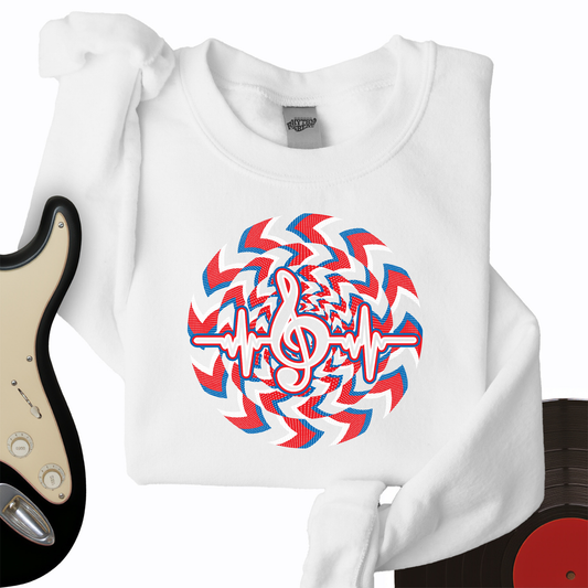 Heartbeat Music Note Crewneck