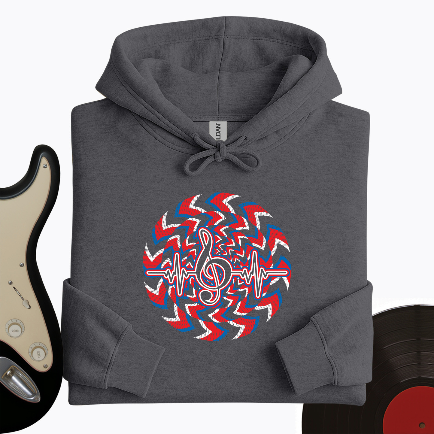 Heartbeat Music Note Hoodie