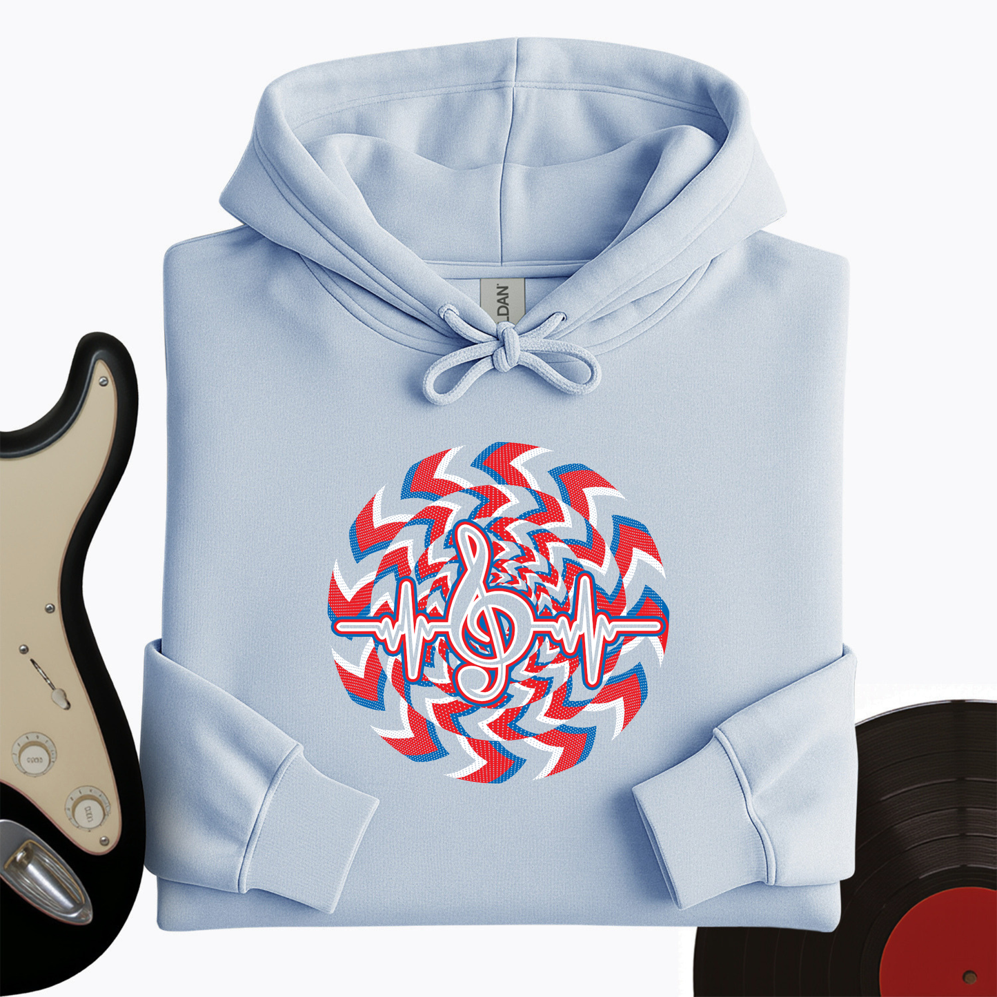 Heartbeat Music Note Hoodie