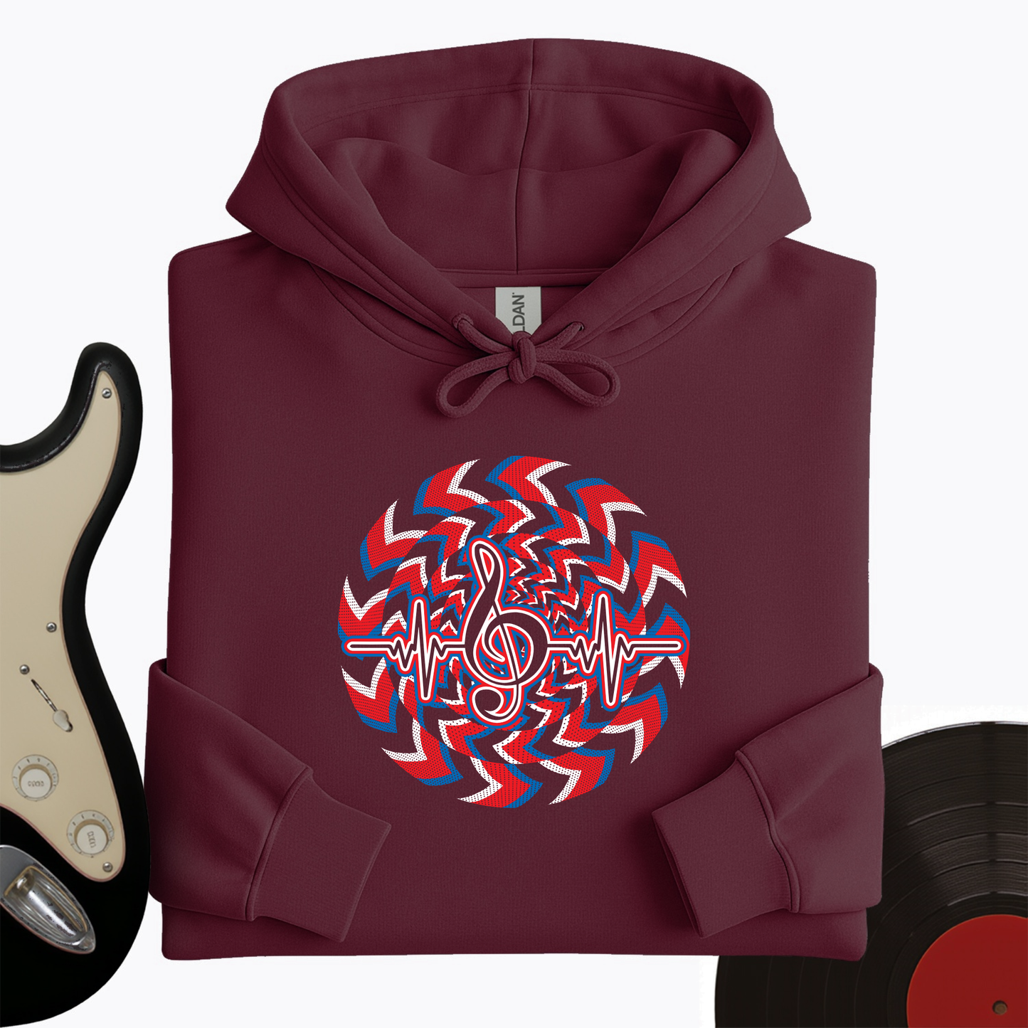 Heartbeat Music Note Hoodie