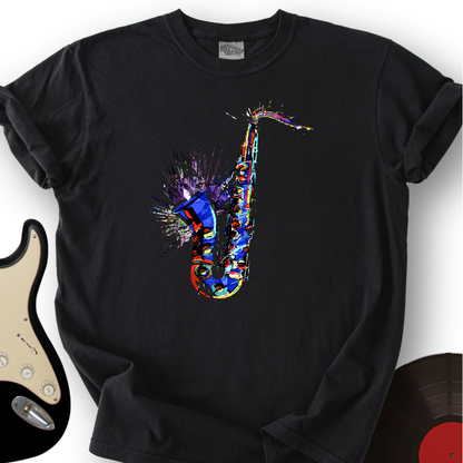 Blue Jazz Sax T-Shirt