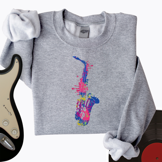 Cartoon Sax Crewneck