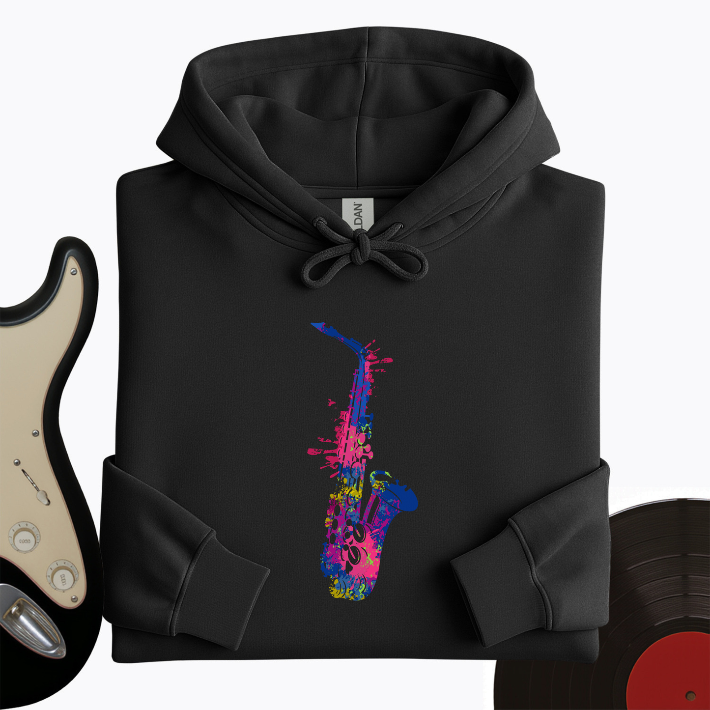 Cartoon Sax Hoodie