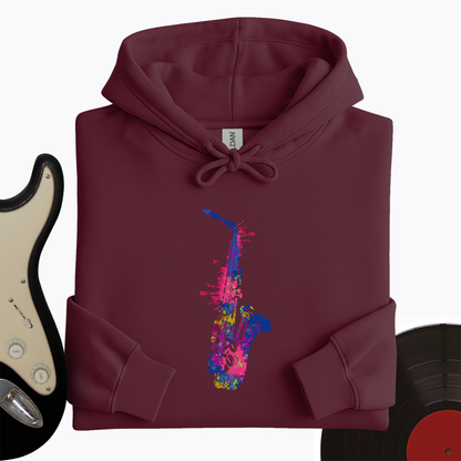 Cartoon Sax Hoodie