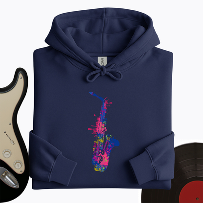 Cartoon Sax Hoodie