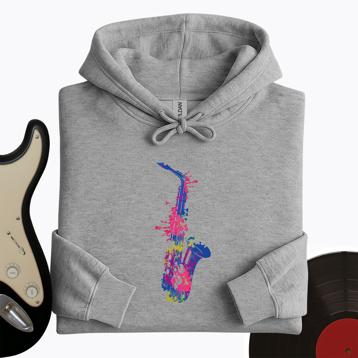 Cartoon Sax Hoodie