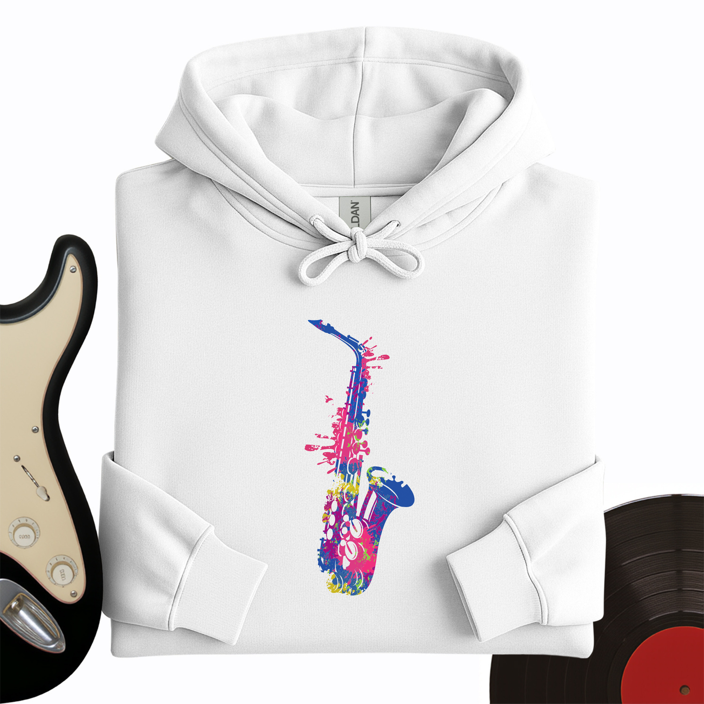 Cartoon Sax Hoodie