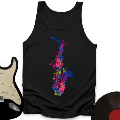 Cartoon Sax Tank Top