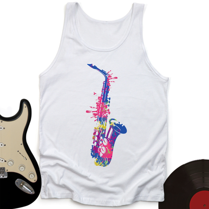 Cartoon Sax Tank Top
