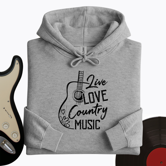 Live, Love, Country Hoodie