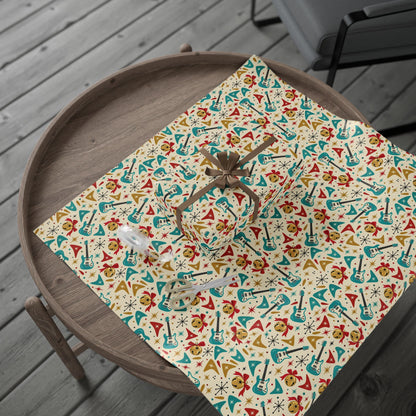 Jingle Bell Rock Retro Wrapping Paper