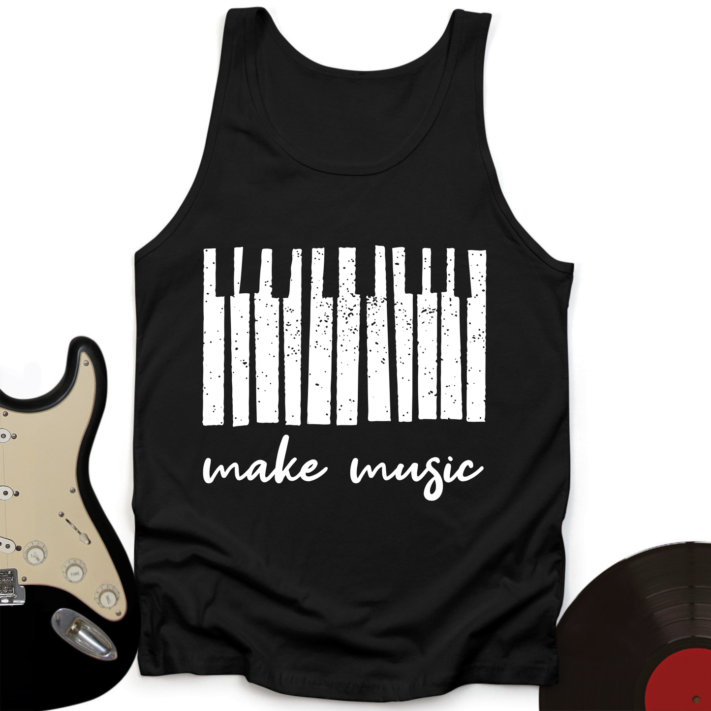Make Music Piano Tank Top