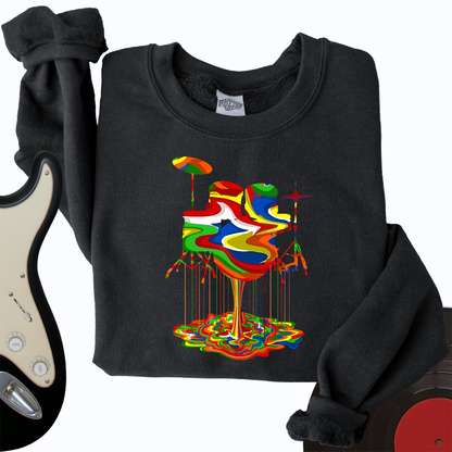 Melting Drums Crewneck