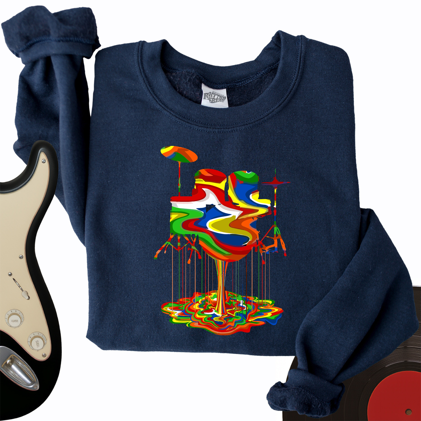 Melting Drums Crewneck