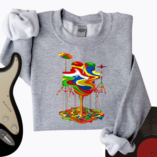 Melting Drums Crewneck