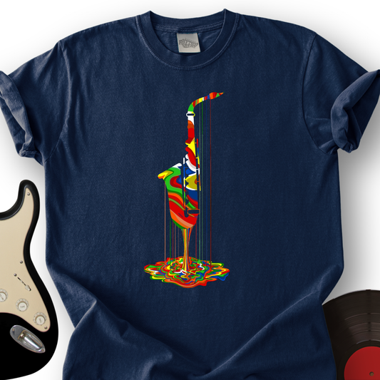 Melting Saxophone T-Shirt