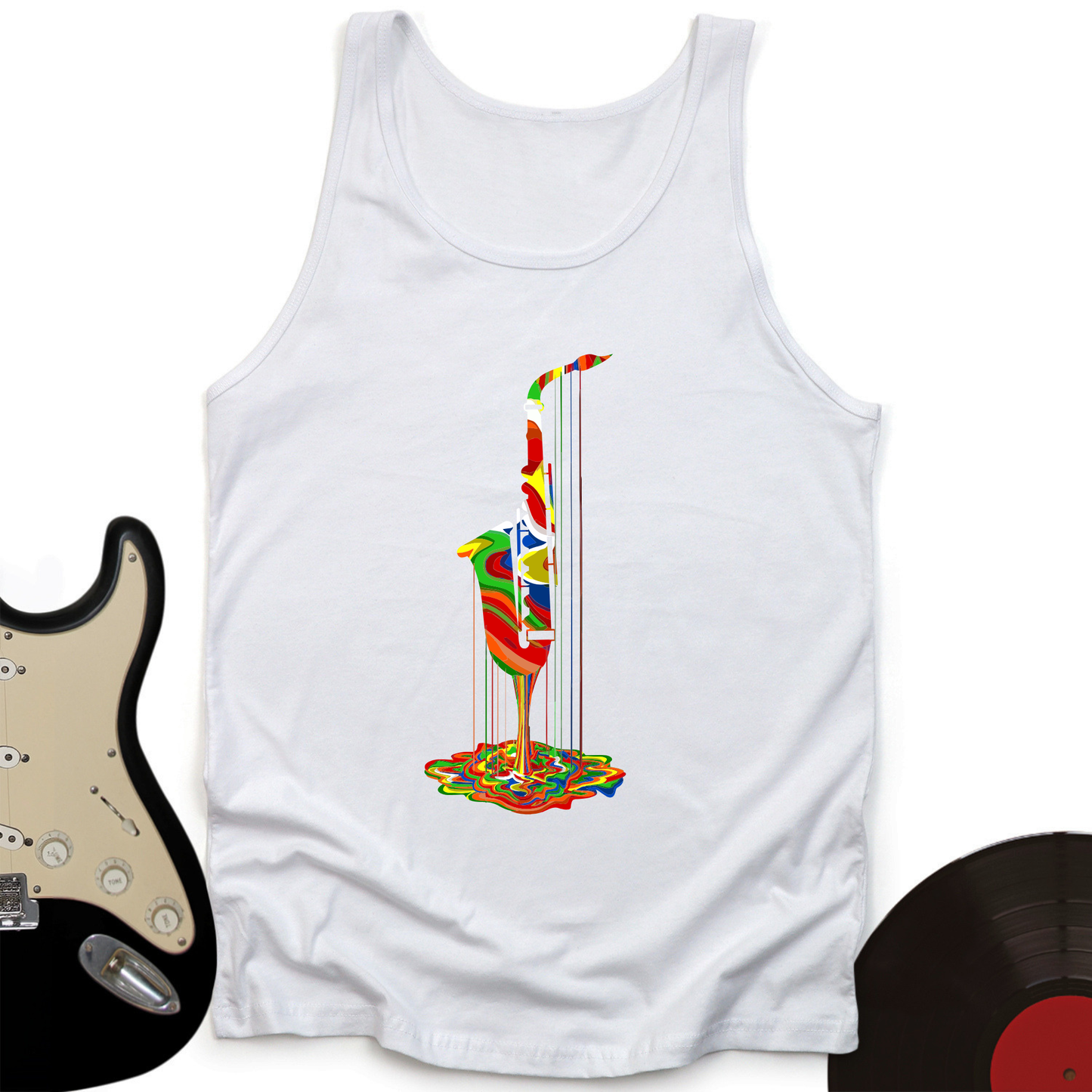 Melting Saxophone Tank Top