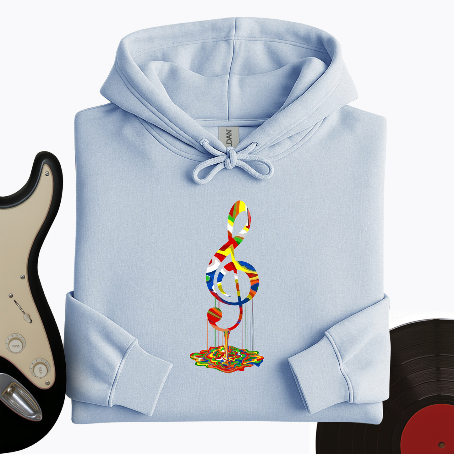 Melting Treble Clef Hoodie