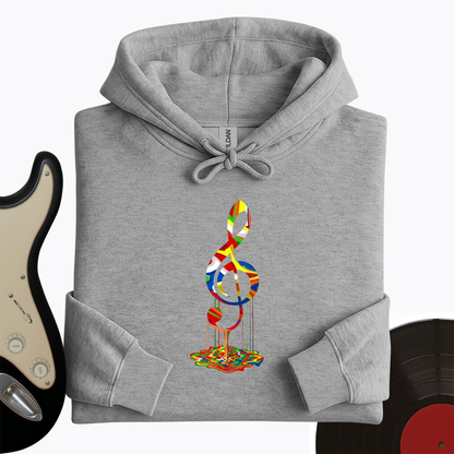 Melting Treble Clef Hoodie