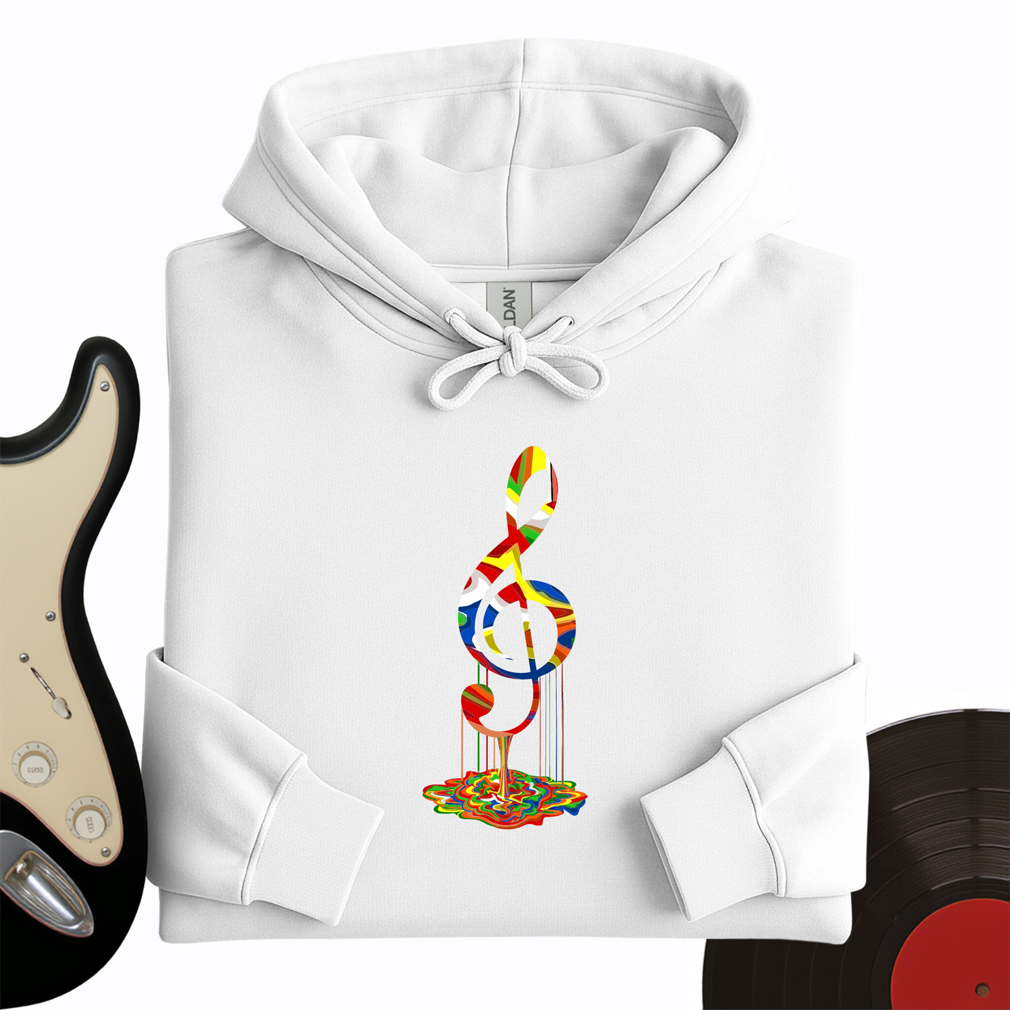 Melting Treble Clef Hoodie