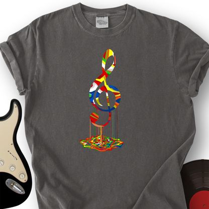 Melting Treble Clef T-Shirt