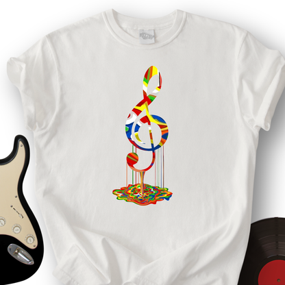 Melting Treble Clef T-Shirt