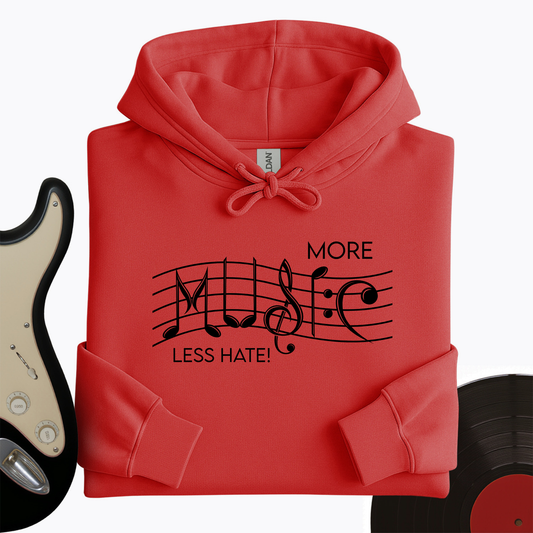 More Music Less Hate Hoodie