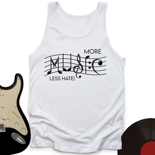More Music Less Hate Tank Top