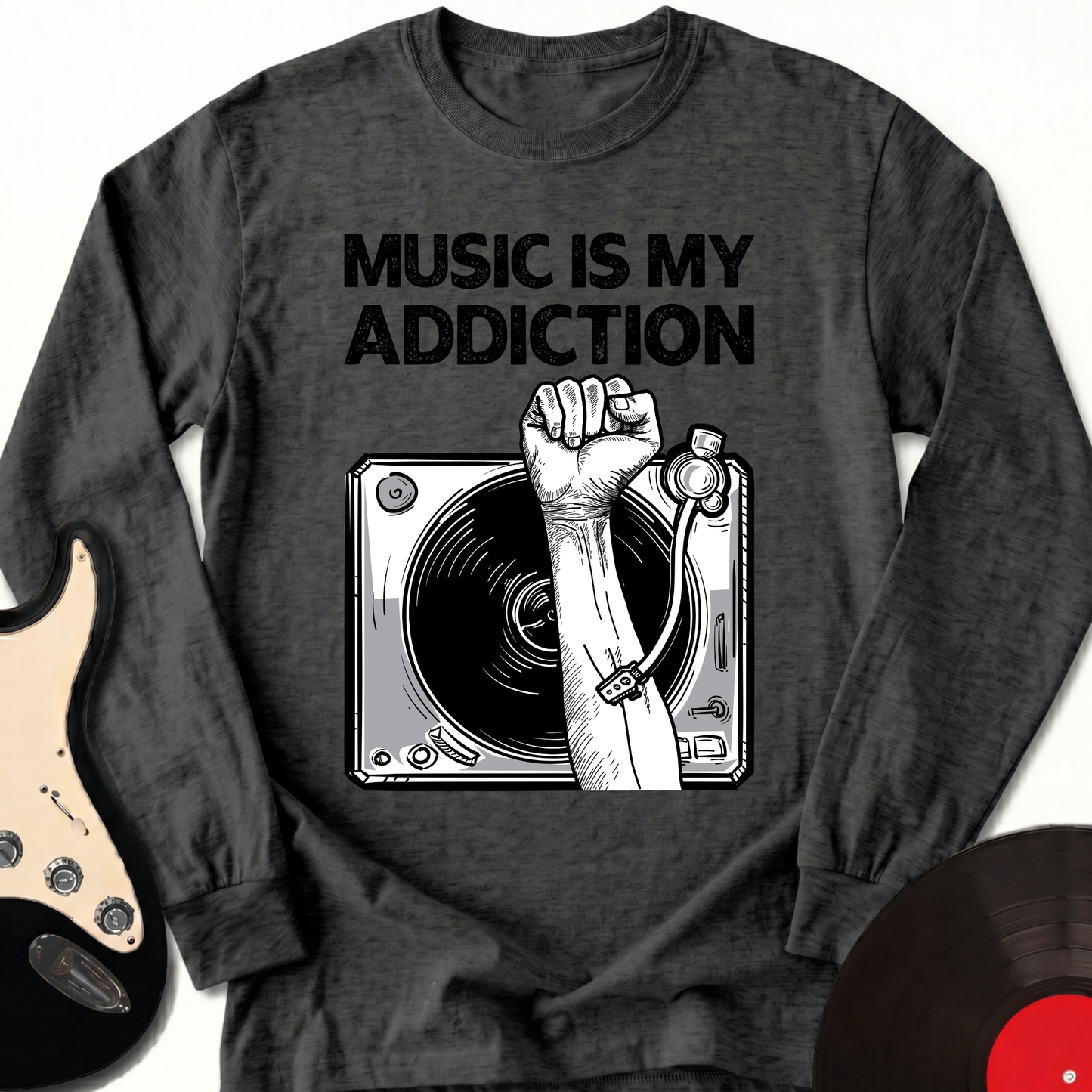 Music Is My Addiction Long Sleeve