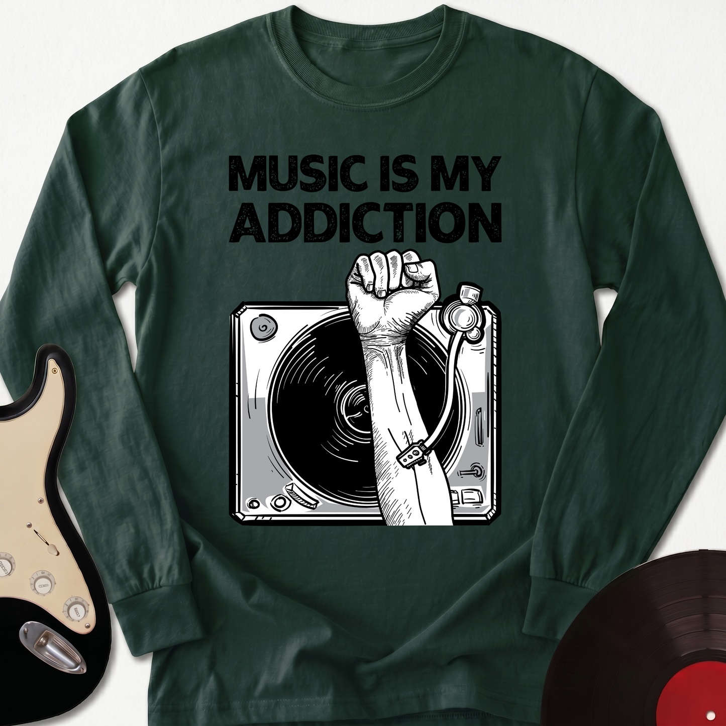 Music Is My Addiction Long Sleeve