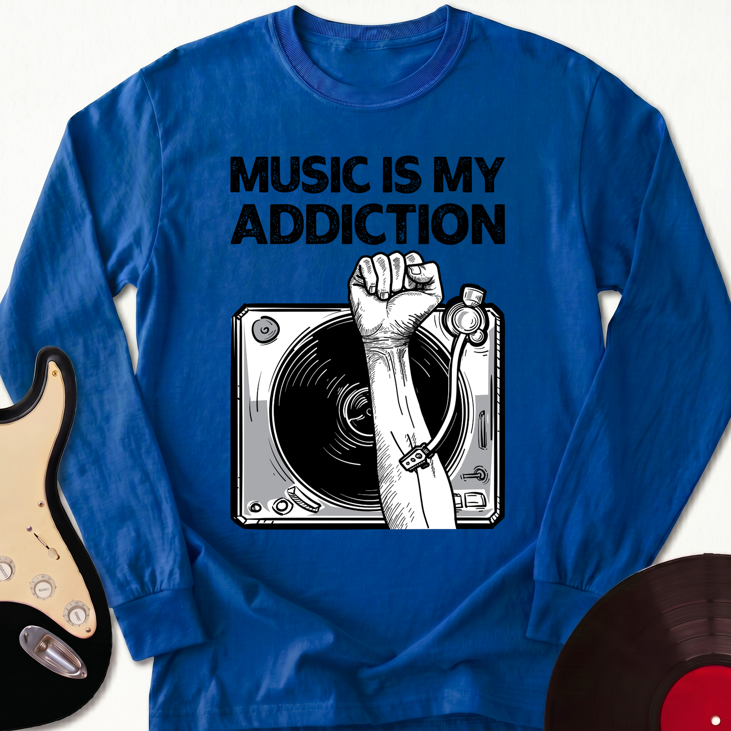 Music Is My Addiction Long Sleeve