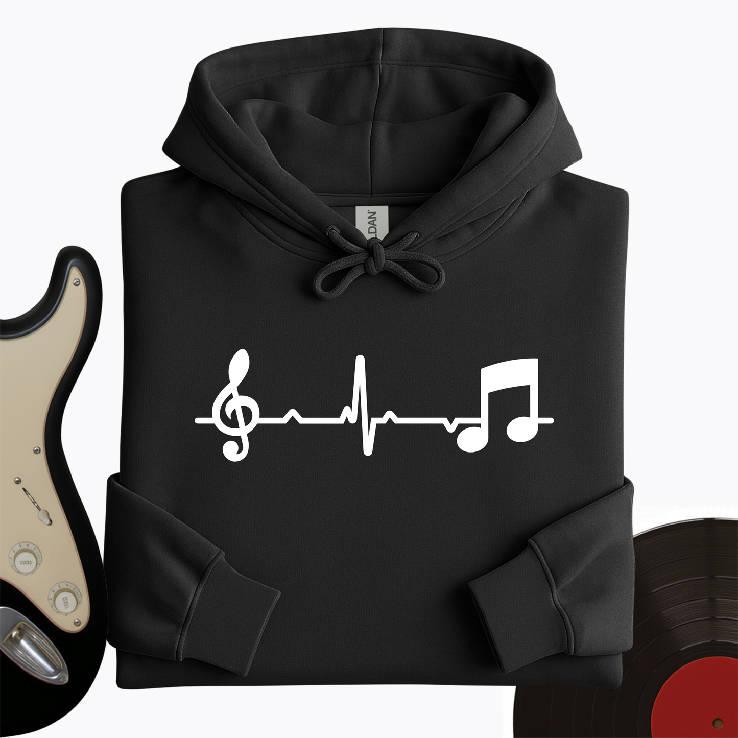 Music Note Heartbeat Hoodie
