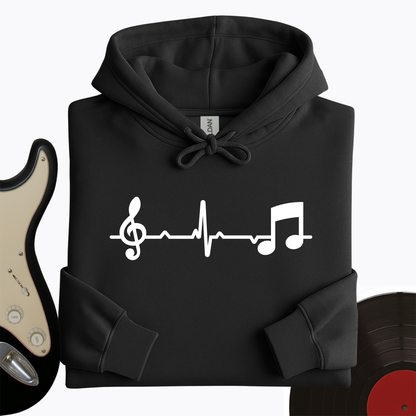 Music Note Heartbeat Hoodie