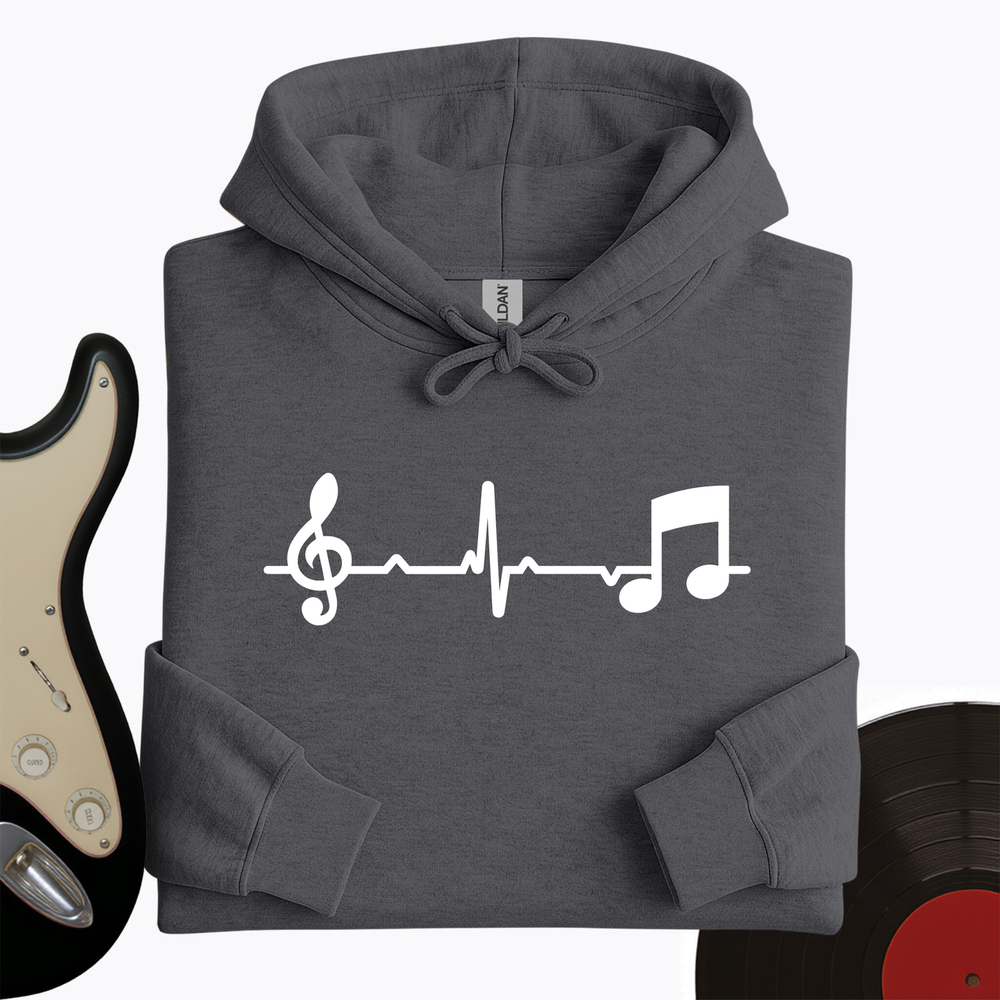 Music Note Heartbeat Hoodie
