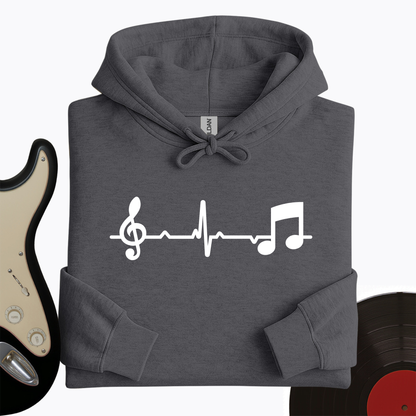 Music Note Heartbeat Hoodie