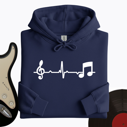 Music Note Heartbeat Hoodie