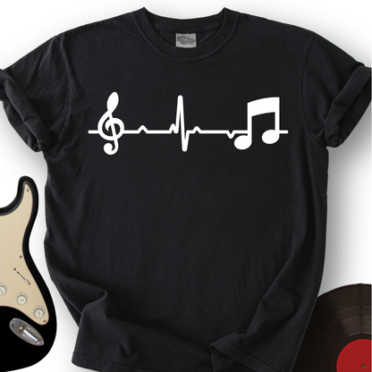 Music Note Heartbeat T-Shirt