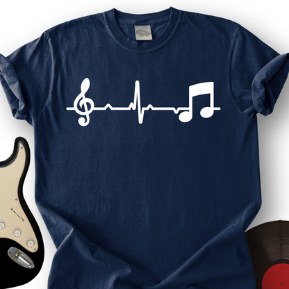 Music Note Heartbeat T-Shirt