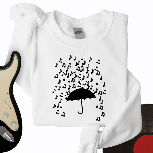 Music Note Shower Crewneck